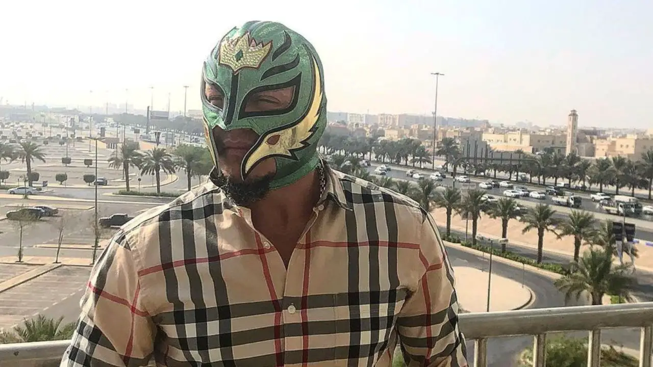 Rey Mysterio in a mask