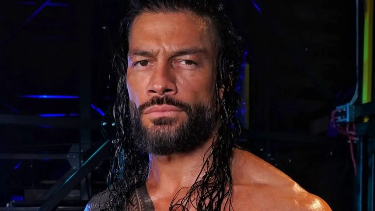 Roman Reigns backstage of WWE Bad Blood 2024